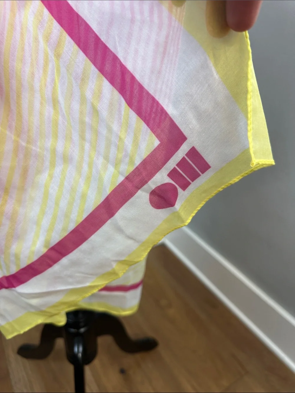 SOLID AND STRIPED The Pareo Pink and Yellow Striped Sarong OS